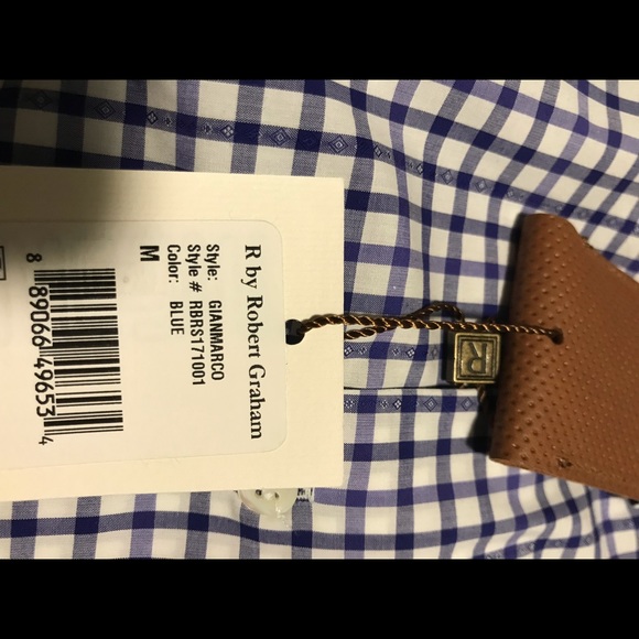 Robert Graham shirt size M new with tag - Picture 5 of 10